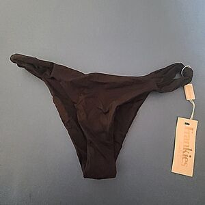 Frankie's Bikinis Black Swim Bottom SZ Small